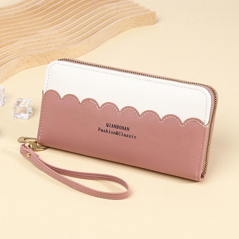 Women's Korean-Style Long Zip Wallet - Trendy, Fresh, Large Capacity Clutch Bag