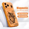 Magnetic For Magsafe Case For iPhone 17 Pro Max Creative Heart Diagram Pattern Skin Feeling Cover For iPhone 16 15 14 13 Pro Max