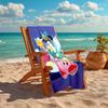 1Pc Kirby Adventure Space Beach Towel, Quick Dry, Multi-Use for Beach Pool Gym Yoga Home Travel, Christmas, Halloween, Xmas Gift M929255
