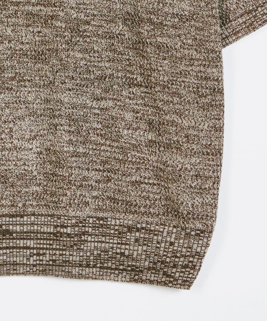 GLW Two-Tone Mixed Half Knit Brown