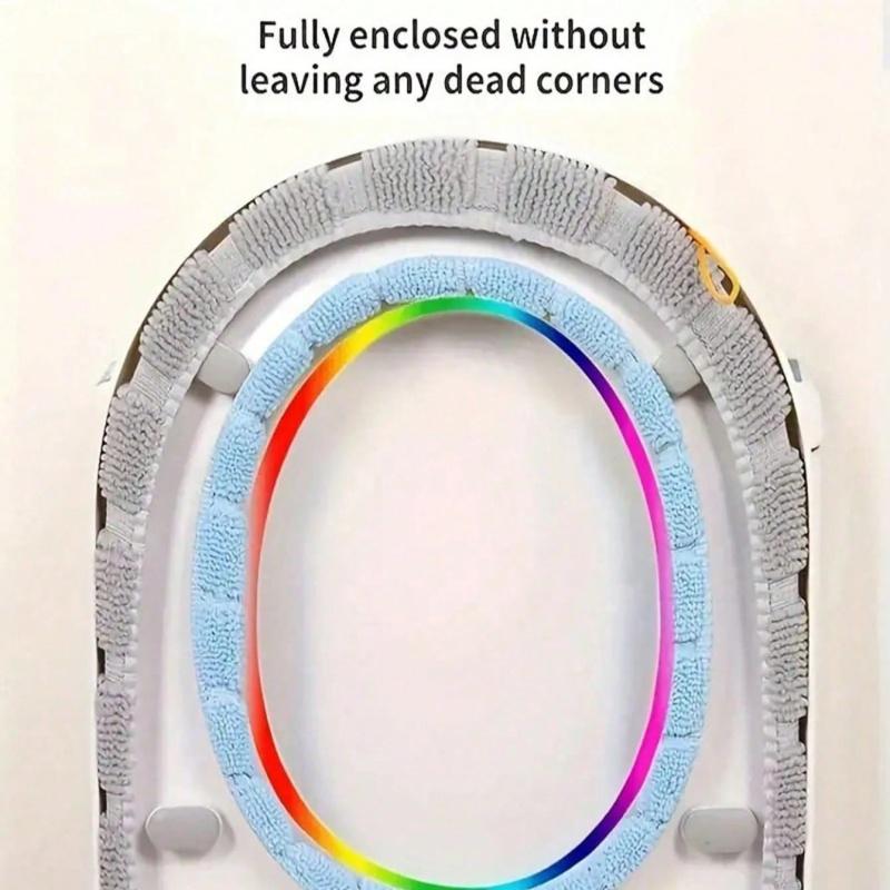 1/2/4 Pieces of Dual Color Washable Toilet Seat for Hand Washing Only, Suitable for Home and Dormitory Bathroom Decoration