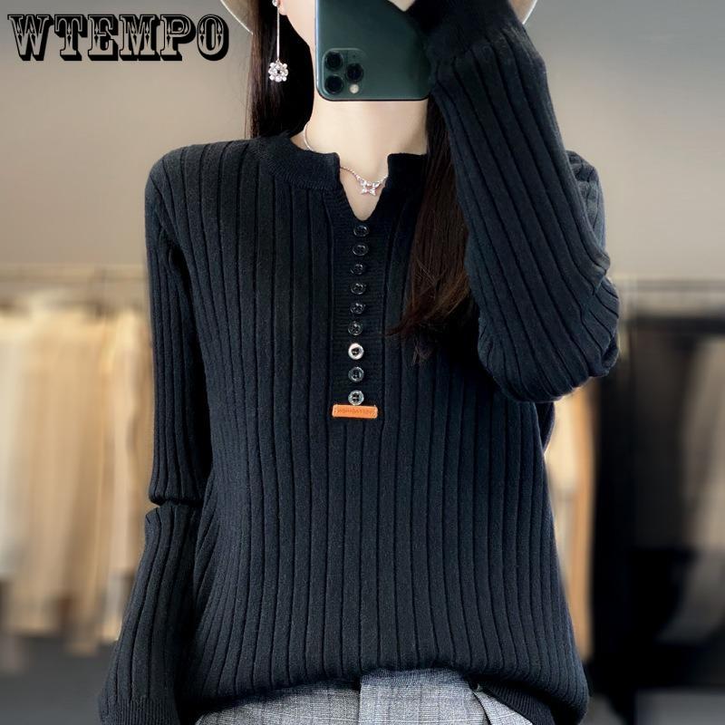 Autumn Women's Sweater Temperament Pullover Round Neck Regular Sweater Women's Knitwear