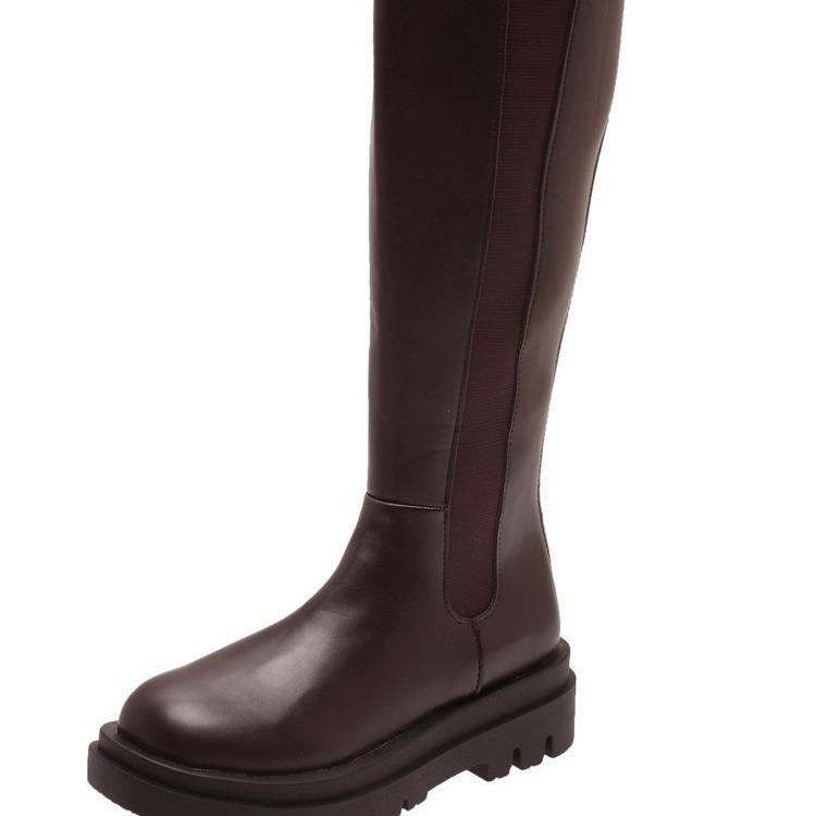 Boots Women Long Simple Boots Fashionable and Comfortable Black Thigh High Boots Knee High Knight Boots Long Boots Summer