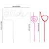 1set Bridal Shower Straws Love Heart Drinking Straw Bride To Be Wedding Decoration Bachelorette Hen Party Supply Team Bride Gift