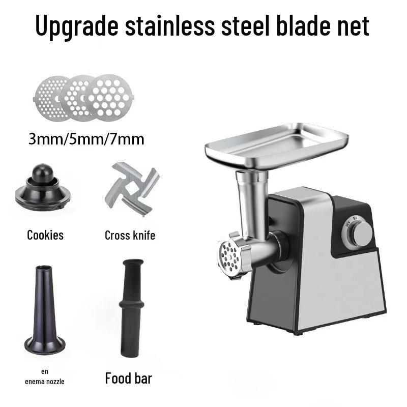 Stainless Steel Multi-Functional Electric Meat Grinder & Vegetable Cutter