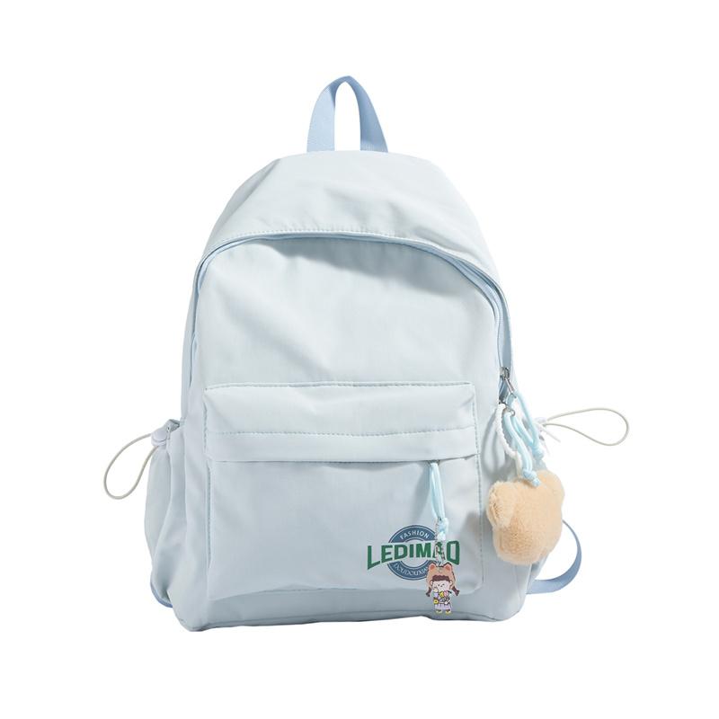 

Легкий рюкзак для школьников, женский рюкзак с буквенным принтом синий