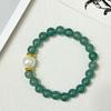 Natural Stone Beaded Bracelet for Women 8mm Round Beads Stretch Bangle Handmade Jewelry Gifts