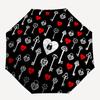 1pc Locks Keys Open/Close Folding Umbrella, All- Portable Umbrella for & Men, Stylish Accessory (Holiday Gift) 8-Rib Yy251213169