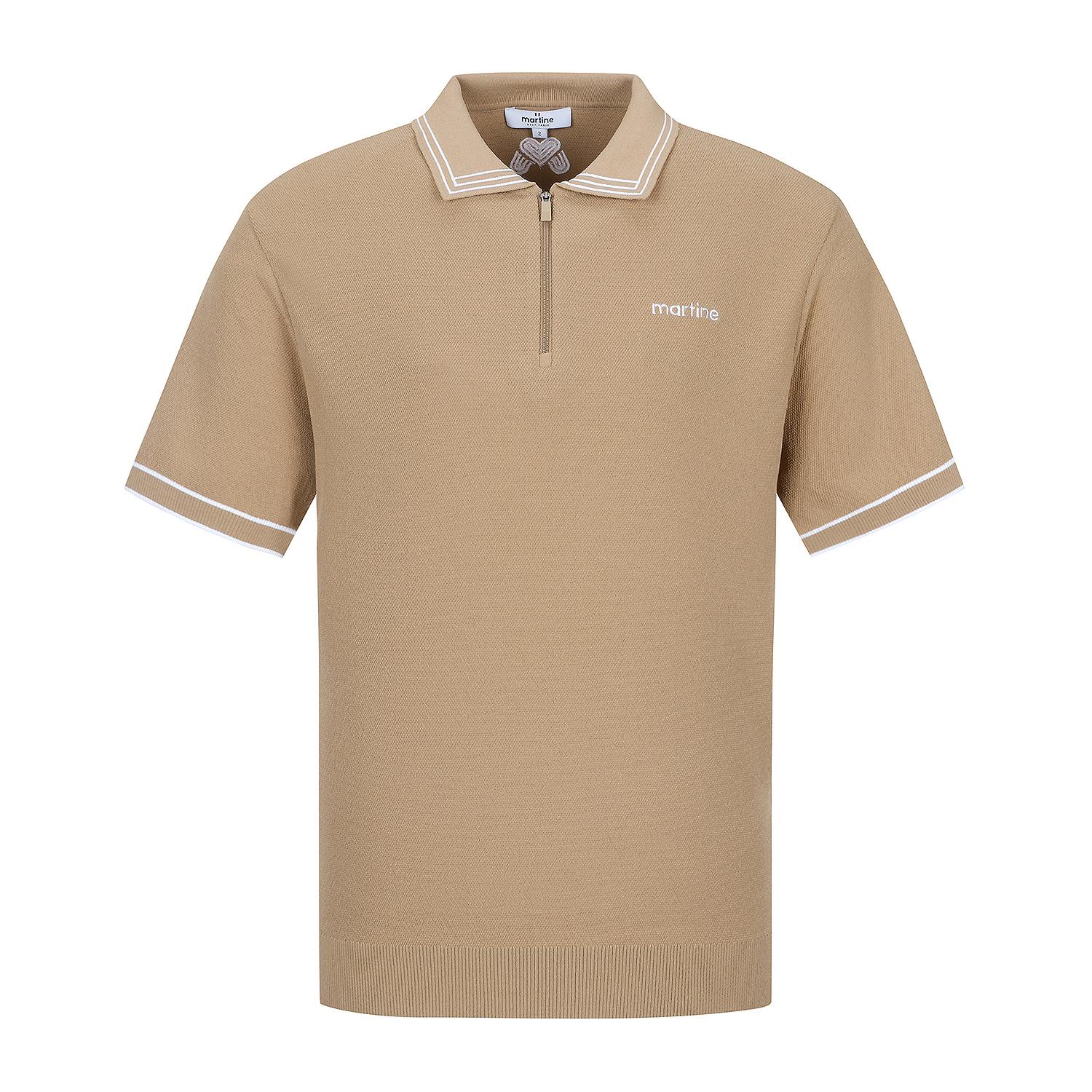 Martin Golf Half Zip-Up Sweater_Beige (Men) Beige/1