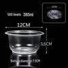 Disposable Plastic Round Bowls with Lids