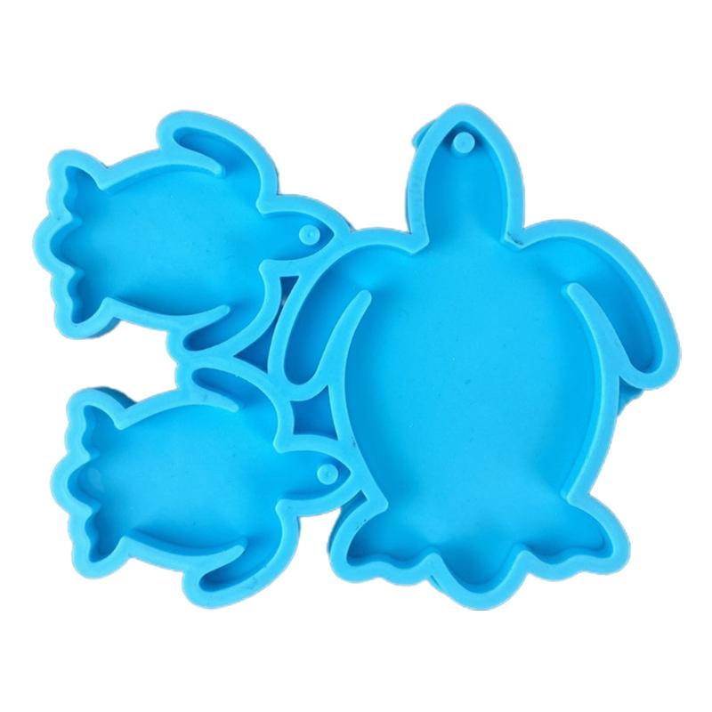 Handmade Necklace Earrings UV Resin Mold Animal Families Pendants Silicone Molds Animal Family Keychain Casting Mold