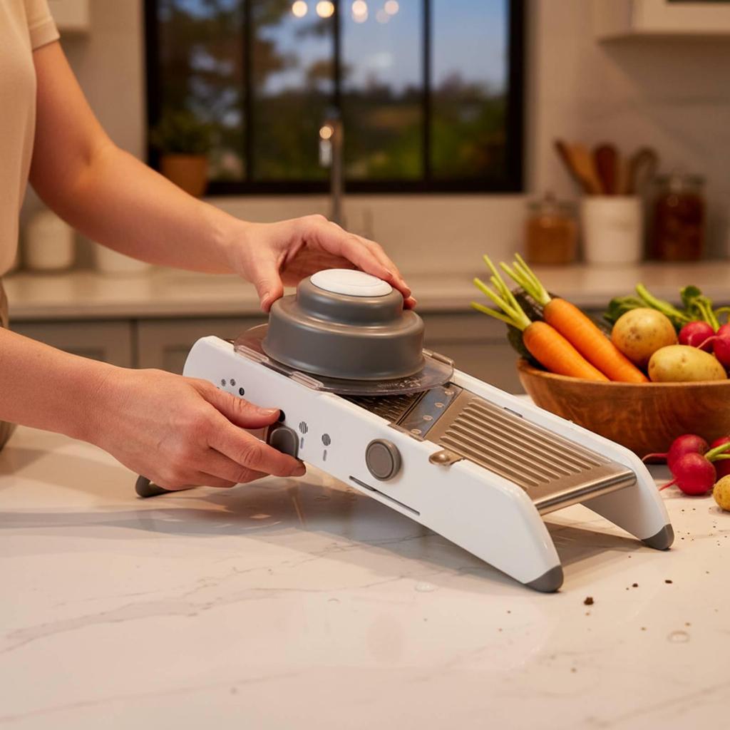 Stainless Steel Mandoline Slicers Multifunction Vegetable with Pusher Adjustable Manual