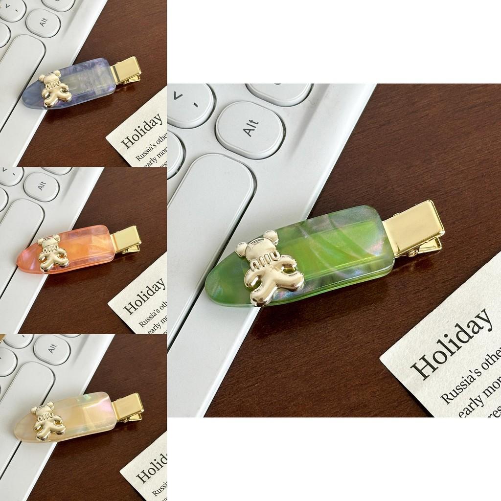 Design Highend Bear Hair Clips For Women In Vibrant Acetate Colors Perfect For Any Outfit