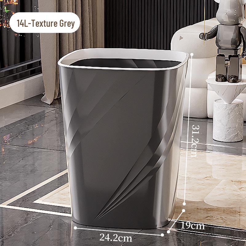 High-End Large Capacity Trash Can for Living Room, Bathroom, Bedroom, Kitchen, Dorm, and Office