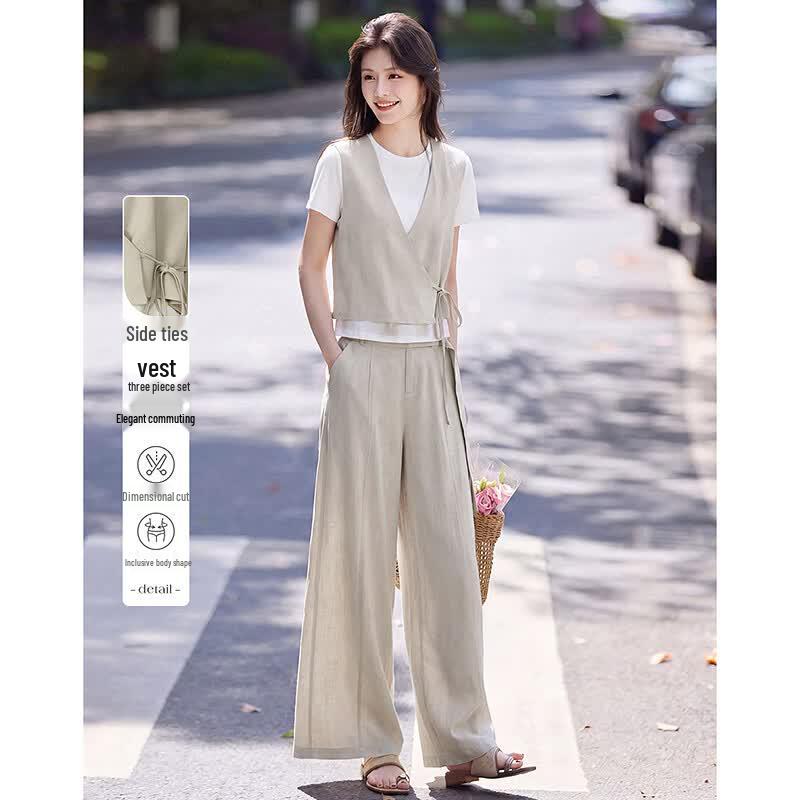 Chic Side-Tie Women s Two-Piece Set XL