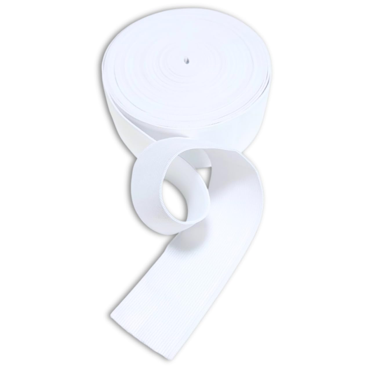 

UME-STAR Rubber Band Flat Elastic Cord Rubber Patch Wedding Pants Pajamas Sewing Supplies 40mm White 10m