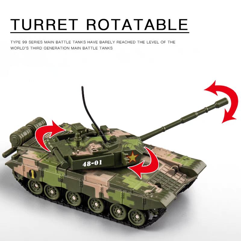 Main Battle Tank Germany Leopard 2 American M1A2 Abrams Chinese Type 99B Diecasts & Toy Vehicles Sounds & Light 1:48 Alloy Military Model