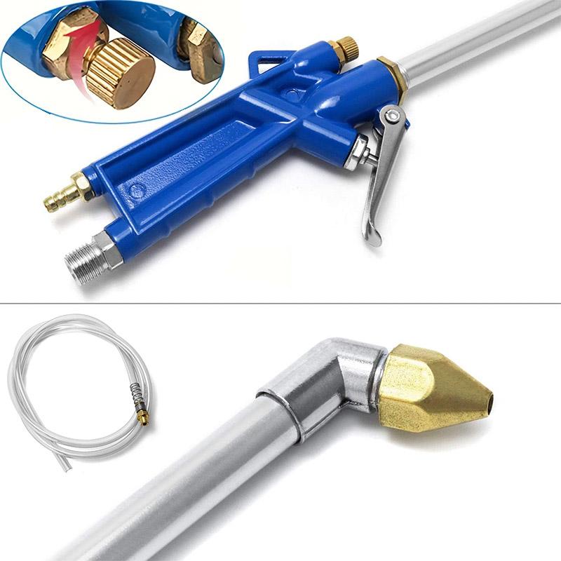 Pistolet à air soufflé Pistolet pneumatique de nettoyage moteur avec tuyau de 4 pieds Kit d'outil de pulvérisation dégraissant Pistolet pulvérisateur à siphon pour nettoyage de voiture