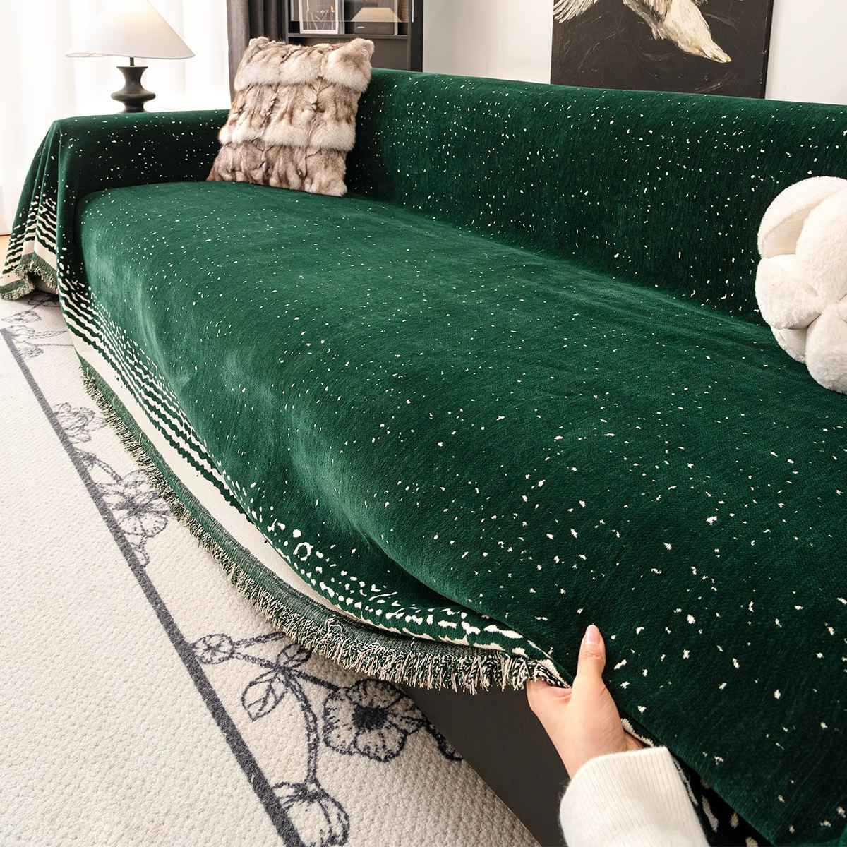 

Full cover sofa towel 2025 new chenille light luxury high-end non-slip sofa cover cushion blanket 180*130cm