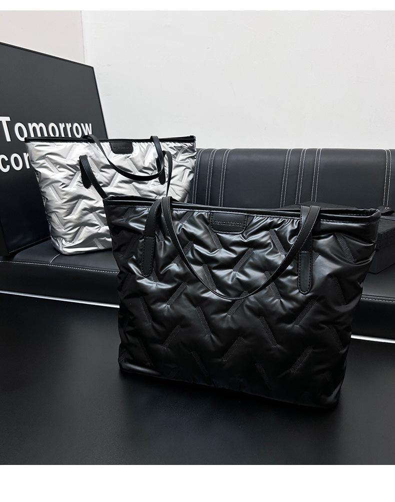 Autumn/Winter Versatile Large Capacity Cotton Tote - Trendy Shoulder & Hand-Held Bag