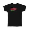Gift T-Shirt : Malawi Flag Modern Country Expat
