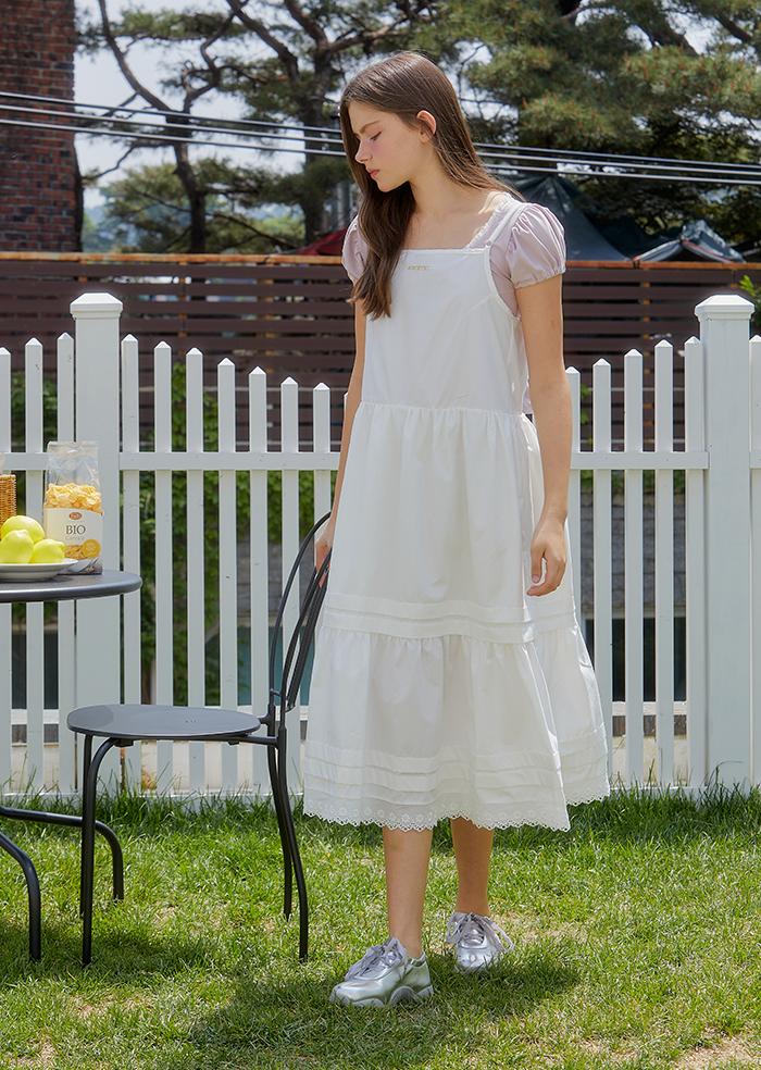 Anoetic Apron Cancan Dress_White