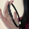 Girocollo in Pelle PU Nera per Donna Uomo Cool Punk Gotico Choker con Borchie Biker Girocollo in Pelle PU Collare Borchiato Collana Rock