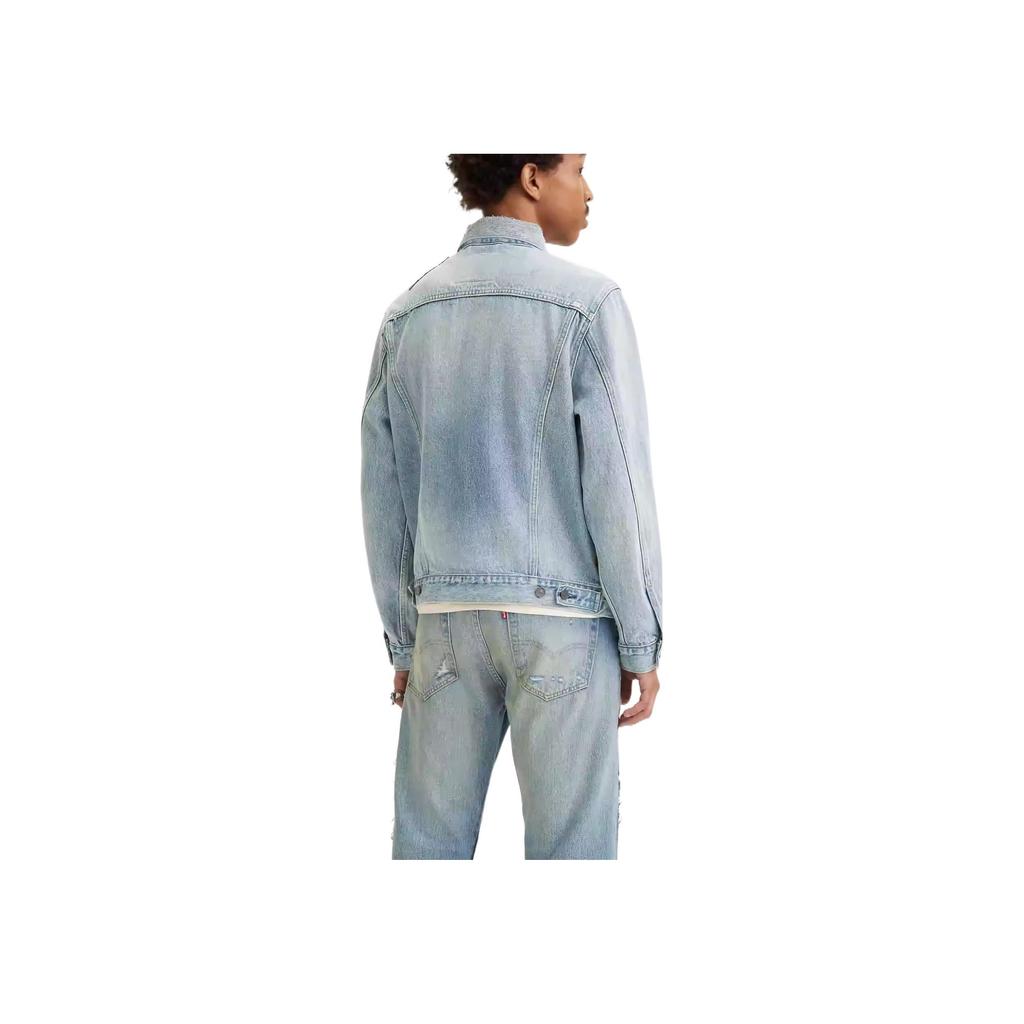 Levis Patchwork Casual Loose Denim Jacket Men jackets Blue 77380-0066