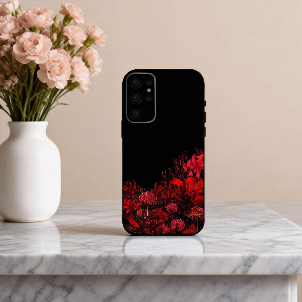 G-Ghoul R-Red Spider Lily Tokyo Phone Case For Samsung S25,S24,S21,S22,S23,S30,Ultra,S20,Plus,Others Soft Black Cover
