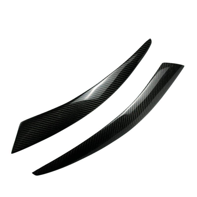 Car Front Headlight Eyebrow Head Light Eyelid Eyebrow Carbon Fiber Trim Sticker For Bmw Z4 E85 2002-2008