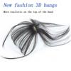 Natural 3D Topper Women Hairpiece Clip In Neat Fake Hair Bangs Air Bangs Fringe Front Wigs Wig
