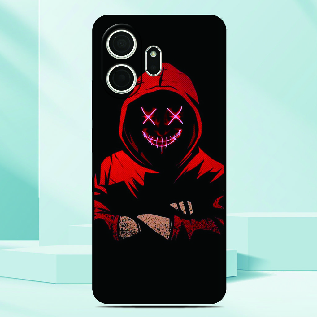 Anime Bad Boy Devil Phone Case For TCL NxtPaper 70 Pro 5G Painted TPU Black Back Cover Soft Silicone Funda Screen Protector Film