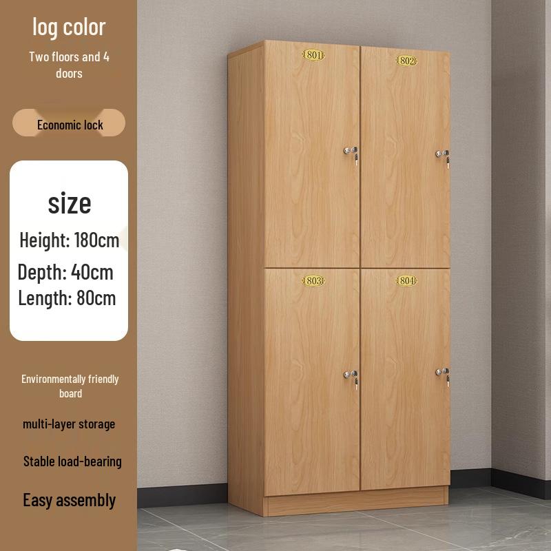 Password Lock Wooden Changing Room Locker for Yoga Studios, Gyms, and Baths