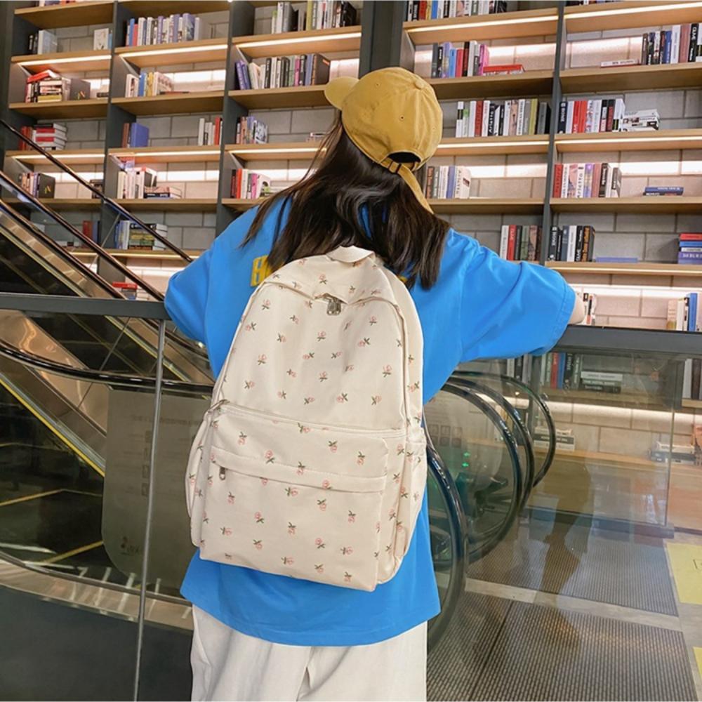 Großkapazität Mode Rucksack Blumen Umhängetasche Reise Rucksack Schüler Schultasche Outdoor
