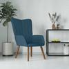 Vidaxl Armchair, Blue, Upholstered In Velvet
