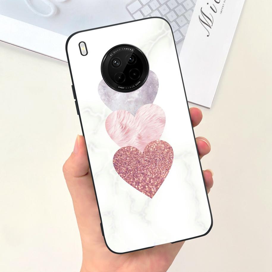 For Huawei Y9a 2020 Silicone Case FRL-22 FRL-23 Cute Astronaut Love Heart Slim Soft TPU Phone Case on Huawei Nova Y9a Y 9A Cover