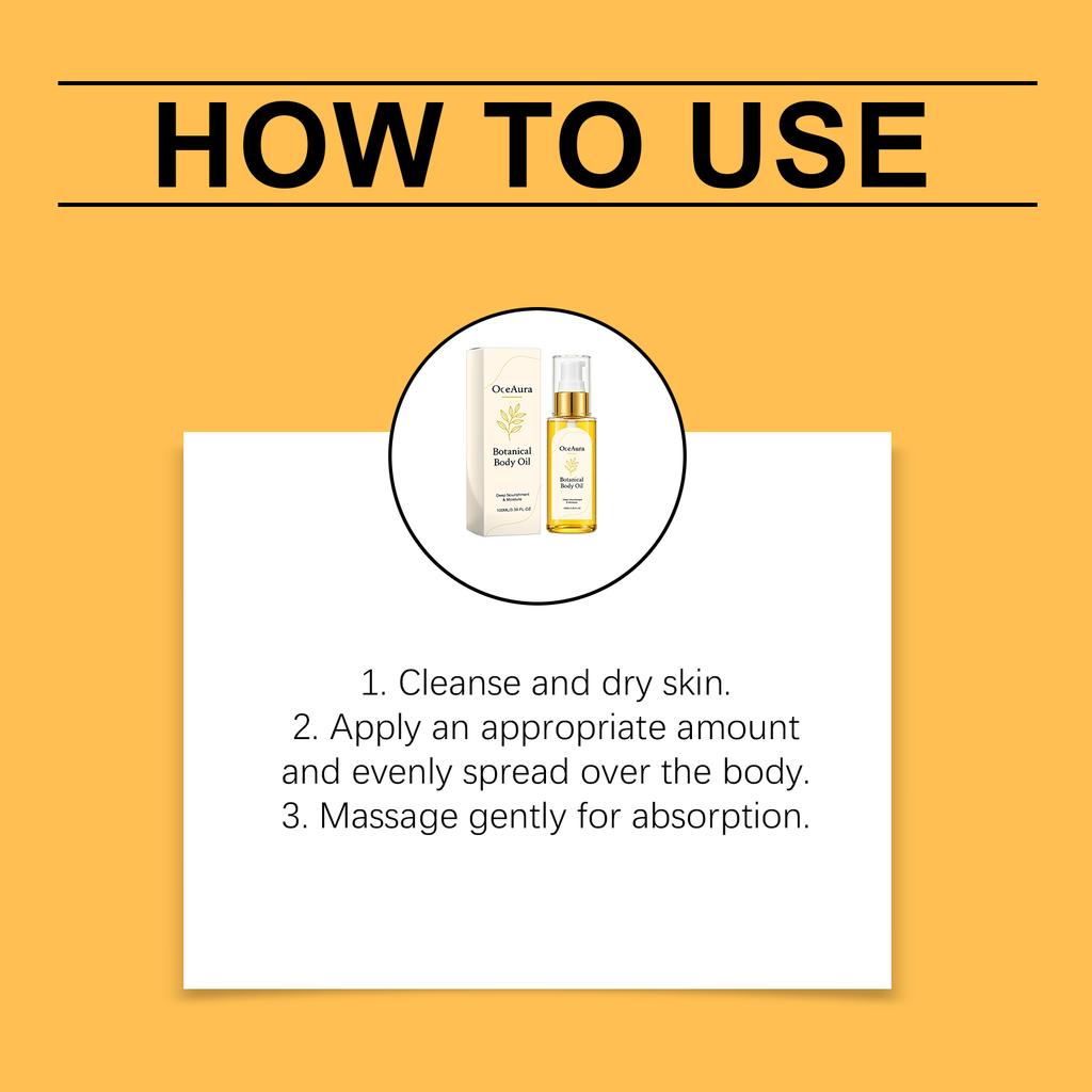 Moisturizing Body Oil Moisturizes the Body's Skin, Making It Smooth, Tender, and Hydrated. Massage and Moisturizing Body Oil