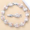 Water Drop Female Bracelet Bangle Natural Crystal Romantic Wedding 12-Colors Fine Jewelry For Women Gift