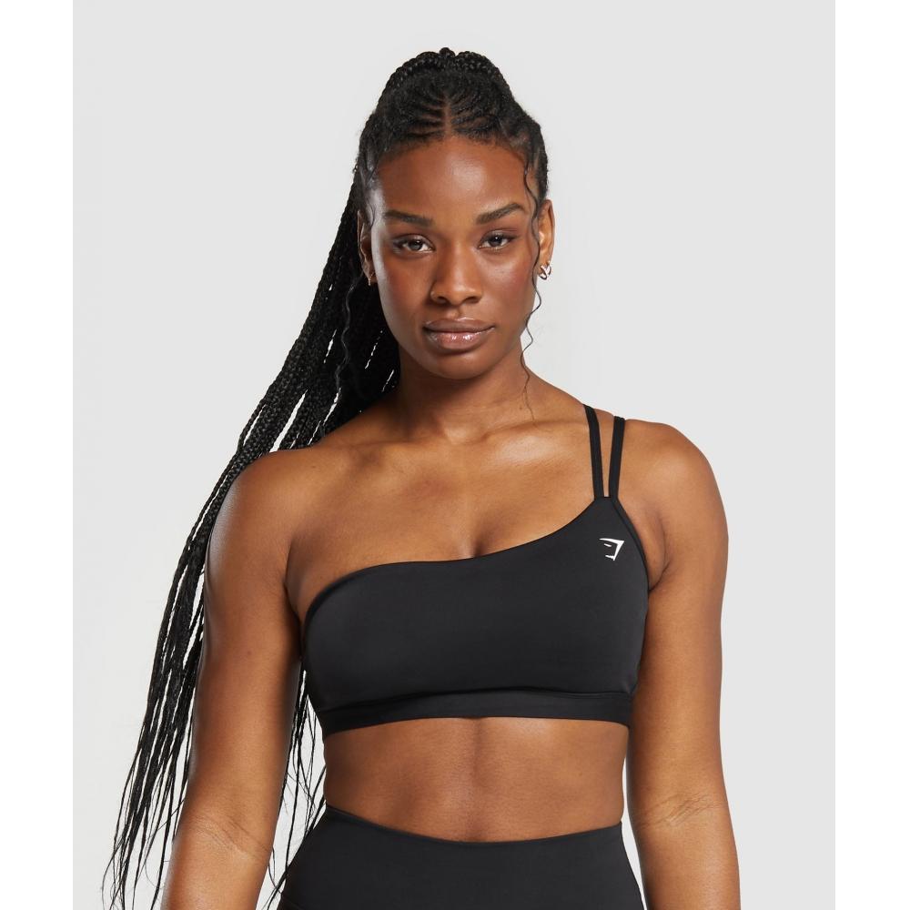 

Gymshark One Shoulder Sports Bra Black B8a5y Bb2j XS