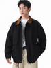 Jianheng Retro Color Block Washed Cotton Canvas Workwear Jacket