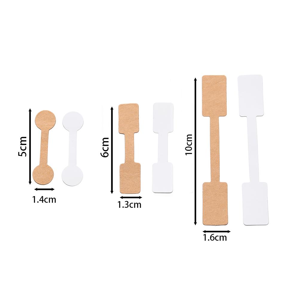 100pcs Jewelry Price Tags Sticker Label for Necklace Ring Earrings Repair Card Small Business Display Packaging Material