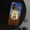 America Route 66 Phone Case Cover for Xiaomi Poco X6 X5 X7 Pro F7 Ultra Redmi 15C 15 13C 13 12C 12 10C 10 10A 9C 9A 9T 9 Coque P