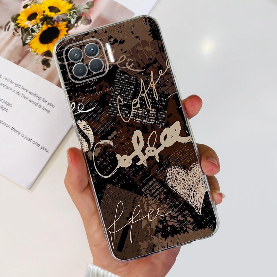 For OPPO Reno 4 Lite Case CPH2125 Phone Case Cute Cartoon Soft Silicone Back Cover For OPPO F17 Pro CPH2119 Coque A93 2020 Funda