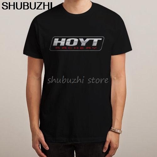 

HOYT Archery Huntinger Bows LOGO Black Tshirt Shirts Tee S 2XL cotton casual Funny Tee Shirts sbz1120 S