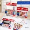 Four-Color Whiteboard Marker Set with Built-In Erasers for Meetings and Teaching.