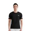 Li-Ning Letter Print Round Neck Loose Fit Drop Shoulder Breathable Straight Cut Fashion Short Sleeve T-Shirt Men Tops Black YTSU163-3
