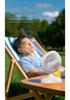 Compact Wall-Mounted Desktop USB Fan with Battery Charging - Silent for Home or Office