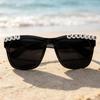 Heart-Shaped Women's Party Sunglasses with Pearls - Stylish Glasses for Weddings and Birthdays.