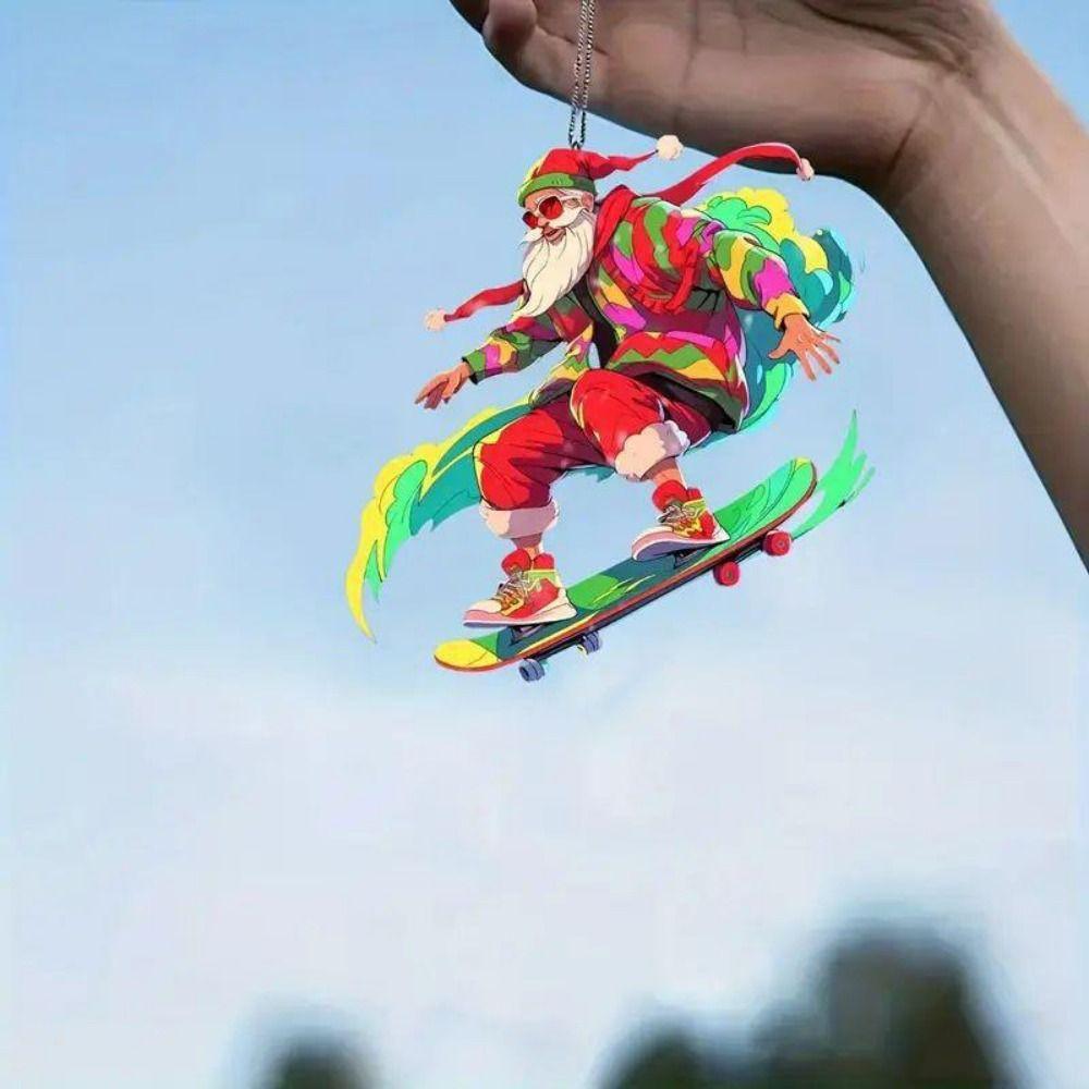 Reindeer Santa Claus Hanging Pendant Snowman Car Haning Pendants  Holiday Party