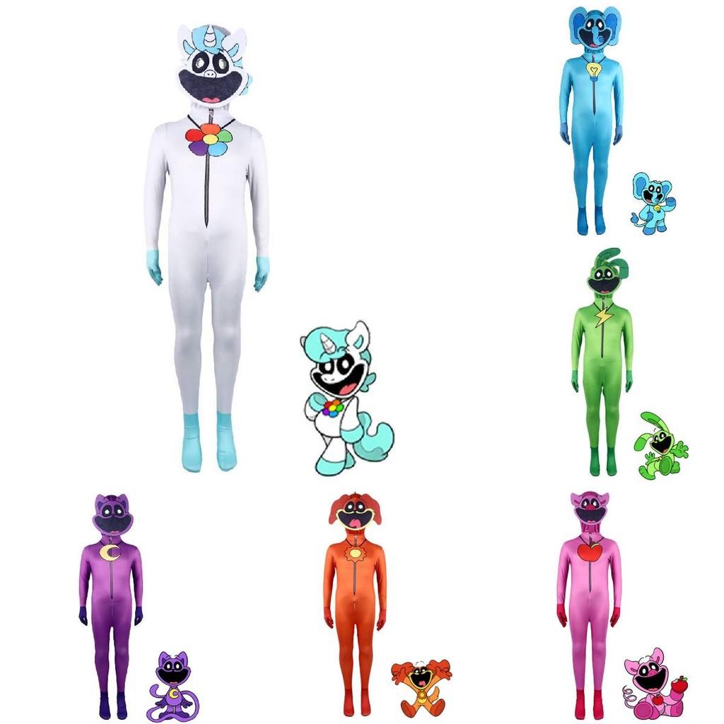 Playtime Smiling Poppy Critters Cosplay Costume Kids Adult Halloween Jumpsuit